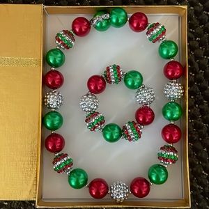 Child’s holiday necklace & bracelet set